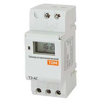 Таймер электронный астрономический ТЭ-АС 16А-DIN TDM SQ1503-0023 - Электрика, НВА - Реле, автоматизация и управление - Таймеры - . Магазин оборудования для автономного и резервного электропитания Ekosolar.ru в Рыбинске