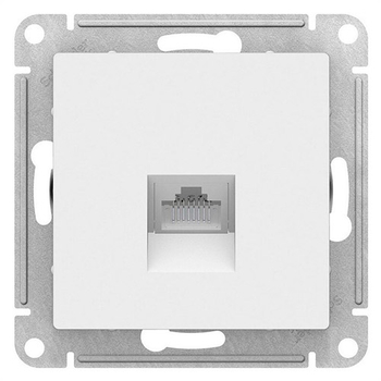 Розетка компьютерная SE AtlasDesign RJ45, белая механизм - Электрика, НВА - Выключатели и розетки - Розетки - . Магазин оборудования для автономного и резервного электропитания Ekosolar.ru в Рыбинске