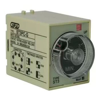 Реле времени 220V ST3PC-G (0.5-4min/40min/4h/24h) Энергия - Электрика, НВА - Реле, автоматизация и управление - Реле времени - . Магазин оборудования для автономного и резервного электропитания Ekosolar.ru в Рыбинске