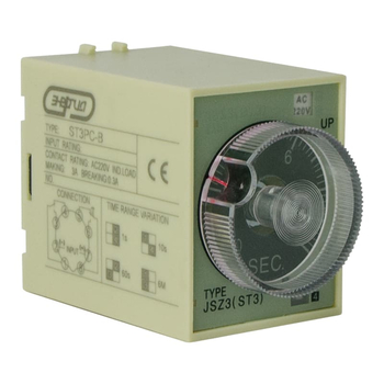 Реле времени 220V ST3PC-B (0.1-1s/10s/60s/6 min) Энергия - Электрика, НВА - Реле, автоматизация и управление - Реле времени - . Магазин оборудования для автономного и резервного электропитания Ekosolar.ru в Рыбинске