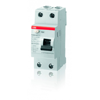 ABB FH202AC УЗО 2P 40A 30mA (AC) - Электрика, НВА - Модульное оборудование - Узо - . Магазин оборудования для автономного и резервного электропитания Ekosolar.ru в Рыбинске