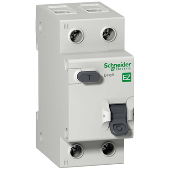 Дифференциальный автоматический выключатель Schneider Electric EASY 9 1P+N 20А 30мА C AC 4,5 кА - Электрика, НВА - Модульное оборудование - Дифференциальные автоматы - . Магазин оборудования для автономного и резервного электропитания Ekosolar.ru в Рыбинске
