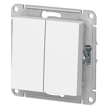 Выключатель Schneider Electric AtlasDesign 2-клавишный сх.5, 10АХ, белый, механизм - Электрика, НВА - Выключатели и розетки - Выключатели - . Магазин оборудования для автономного и резервного электропитания Ekosolar.ru в Рыбинске