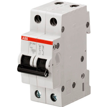 Автоматический выключатель ABB SH202L 2P 25А (С) 4,5kA - Электрика, НВА - Модульное оборудование - Автоматические выключатели - . Магазин оборудования для автономного и резервного электропитания Ekosolar.ru в Рыбинске